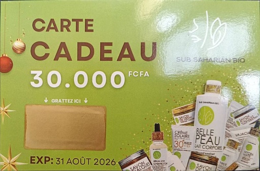 [CC30] CARTE CADEAU 30 000F